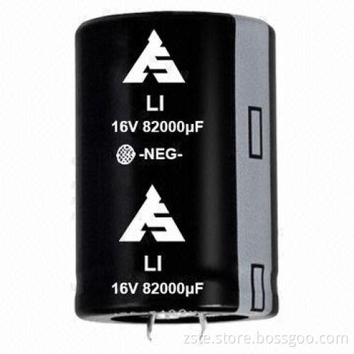 Snap-in Aluminum Electrolytic Capacitor, LI, 16V, 82000uf